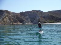 We are always lured by the next beach or cove and then realize we have a long, long paddle back to the boat.